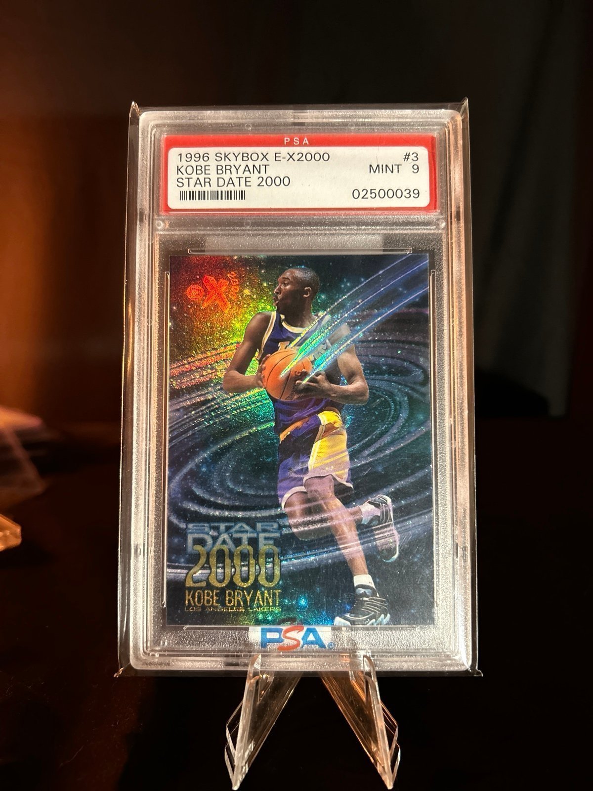 1996 Skybox Ex-2000 Stardate 2000 Kobe Bryant #3 rookie PSA 9