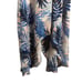 Slate & Willow Blue Tropical Leaf Print Handkerchief Hem Sleeveless Dress Size S