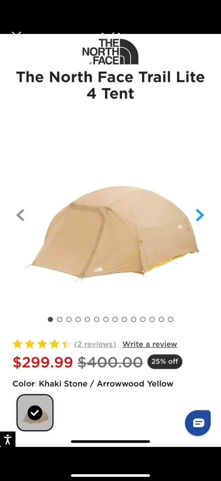 The North Face Trail Lite 4 Tent NEW