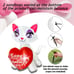 4 Ft Valentine's Day Inflatable Cat with Love Heart Light Up Decoration