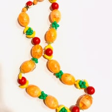Vintage Art Deco Lucite Fruit Necklace
