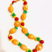 Vintage Art Deco Lucite Fruit Necklace