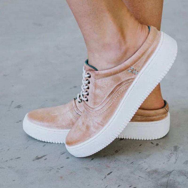 NEW ROAN Bed Stu Zania Sneaker Slip On Distressed Leather Tan Womens 7.5
