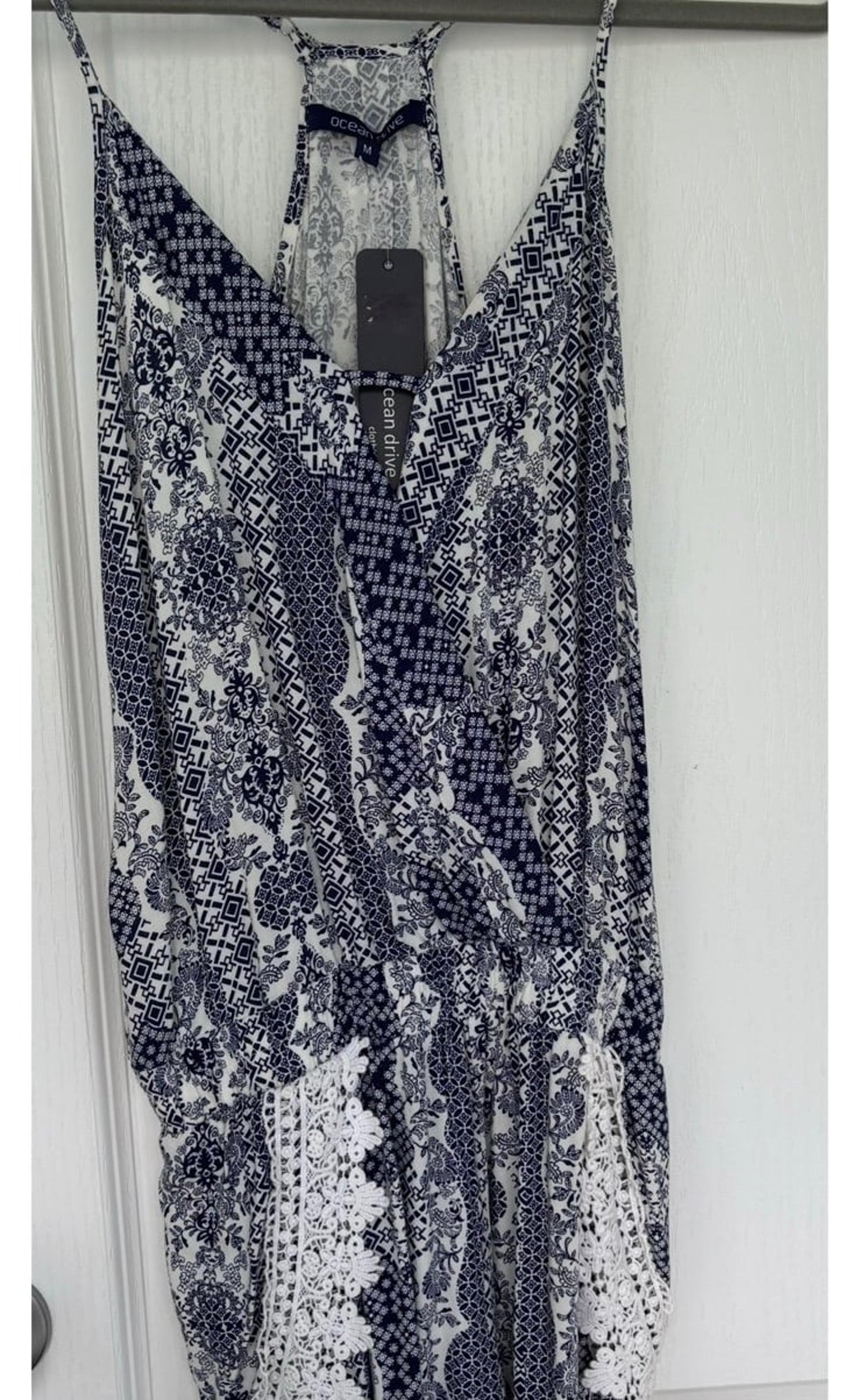 Ocean Drive women’s medium strappy shorts romper BNWT