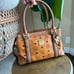 MCM cognac handbag