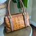 MCM cognac handbag