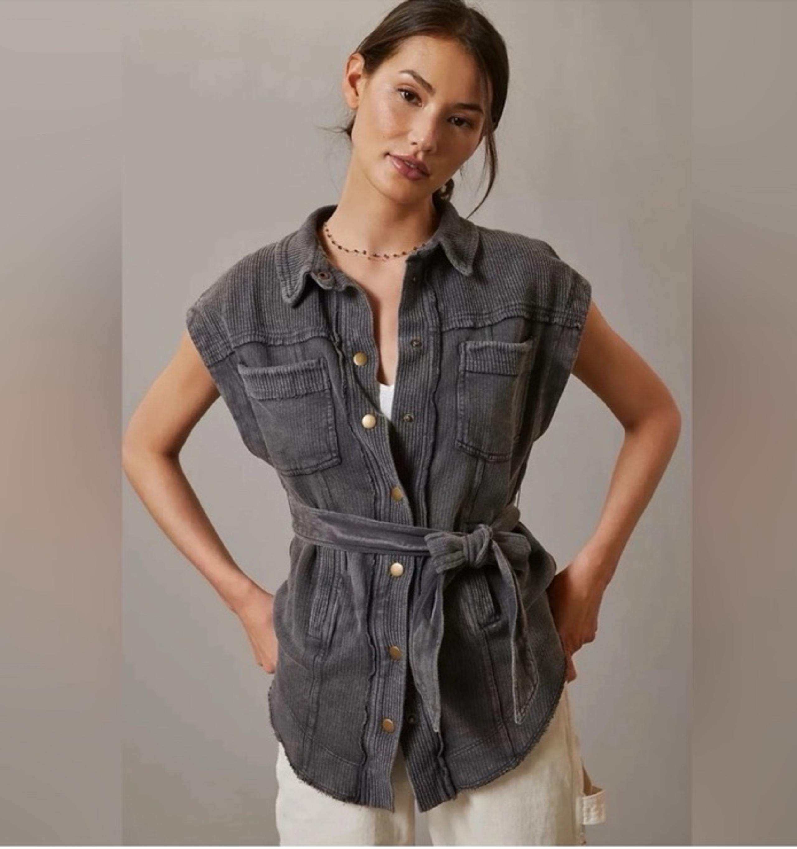 NWT Anthropologie Pilcro Belted Vest
