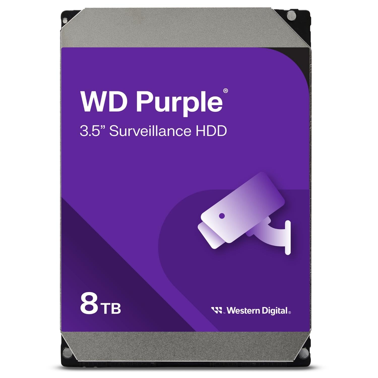 8TB WD Purple Surveillance Internal Hard Drive HDD - SATA 6 Gb/s, 128 MB Cach...
