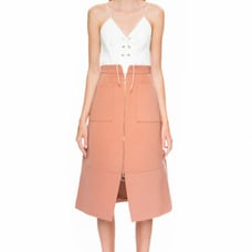 NWT blush pink zipper skirt