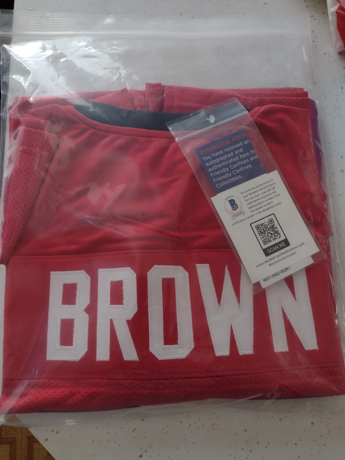 Antonio brown autographed jersey