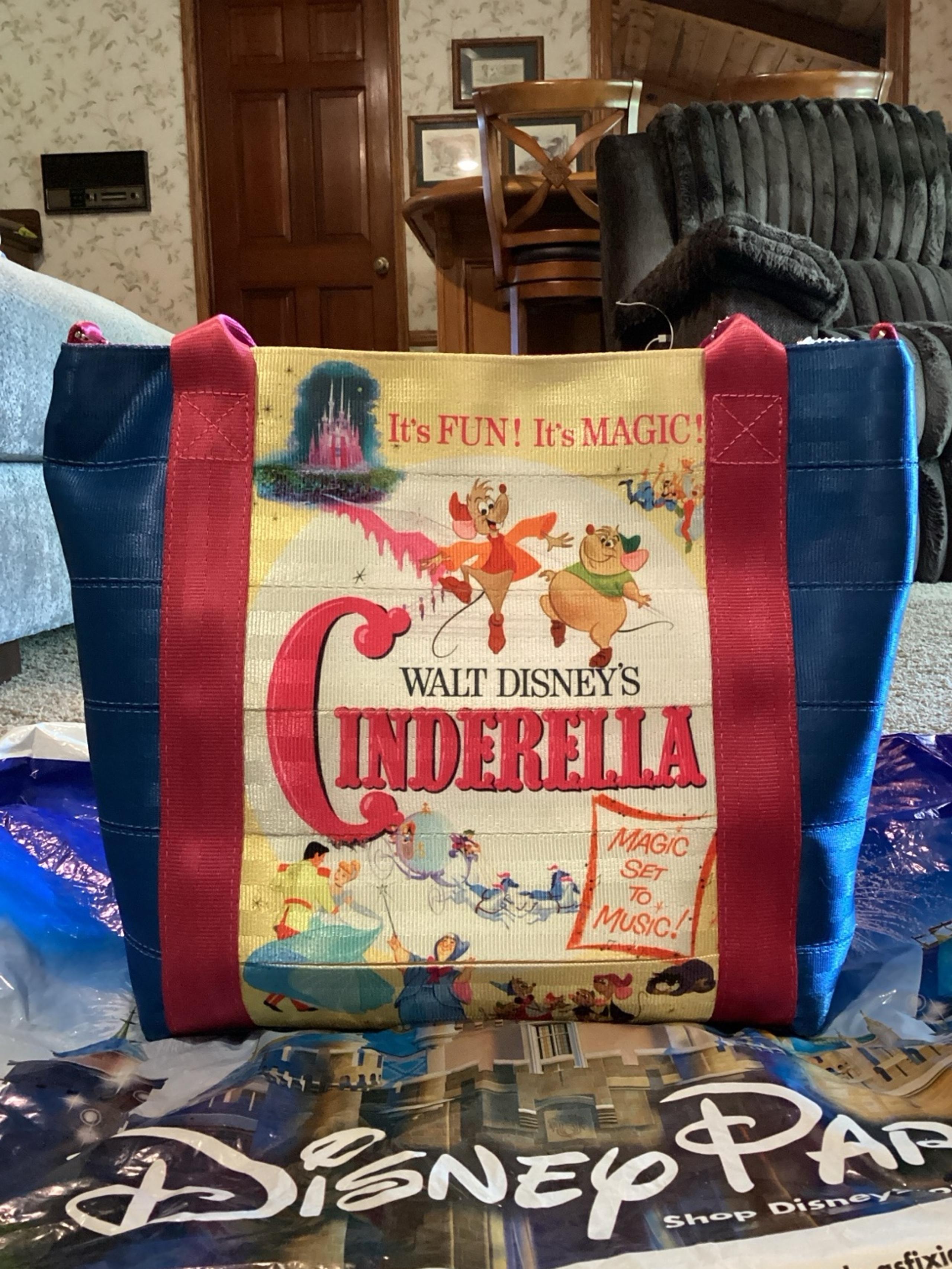 Harvey’s Seatbelt Handbags Disney Cinderella Medium Poster Tote Handbag