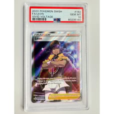 PSA 10 - 2020 Pokemon SWSH Vivid Voltage #182 FA Leon Trainer Gem Mint BGS CGC