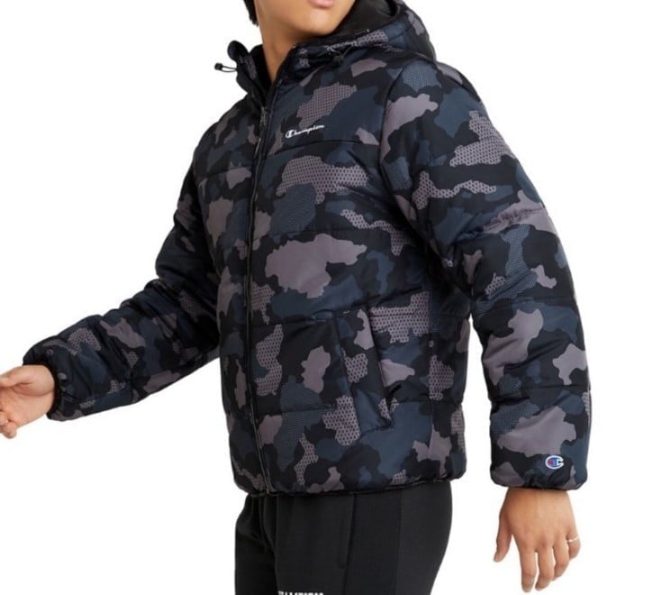 Mens Champion Camo Coat