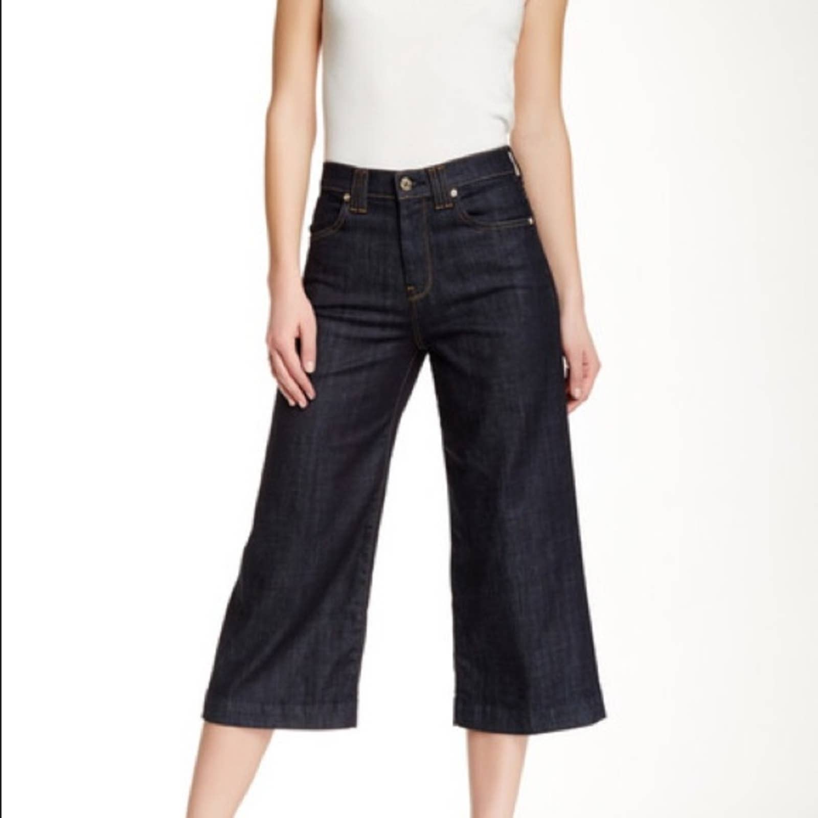 New 7 Seven for all Mankind Culottes Jeans 26 dark