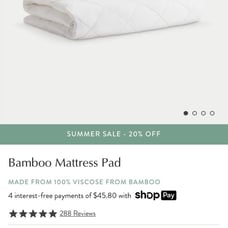 Organic King Mattress Pad