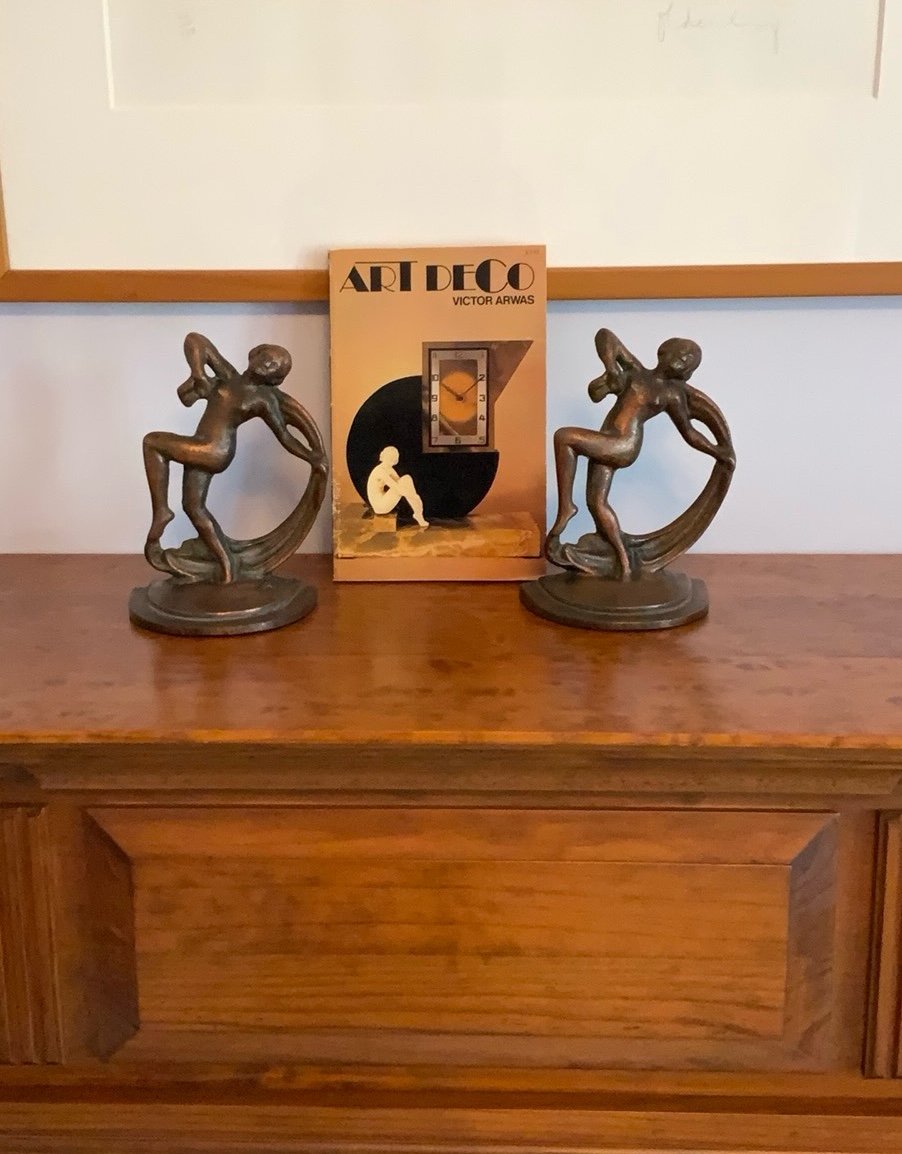 Vintage Art Deco Bookends