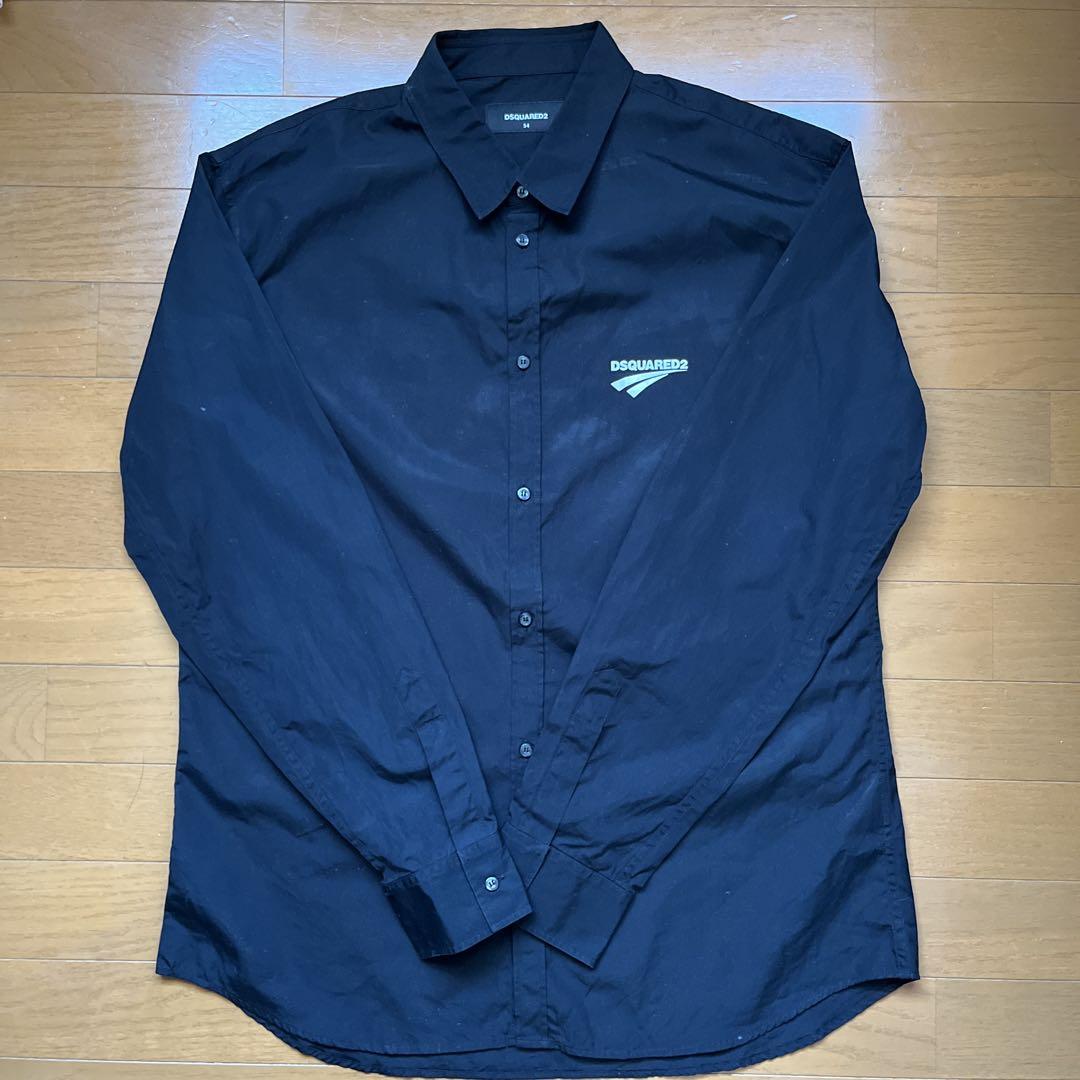 Dsquared2 Long Sleeve Shirt, Size 54 (XL-XXL), Black