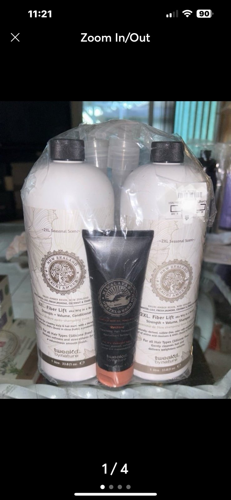 Tweak’d by Nature 2X Fiber Lift 3 piece Shampoo & Conditioner Set