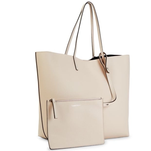 Alexander McQueen 2-piece Skull Leather Shopper and Pouch Set
