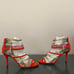 Jimmy Choo Maitai Orange Suede Sandals