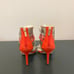 Jimmy Choo Maitai Orange Suede Sandals