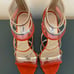 Jimmy Choo Maitai Orange Suede Sandals