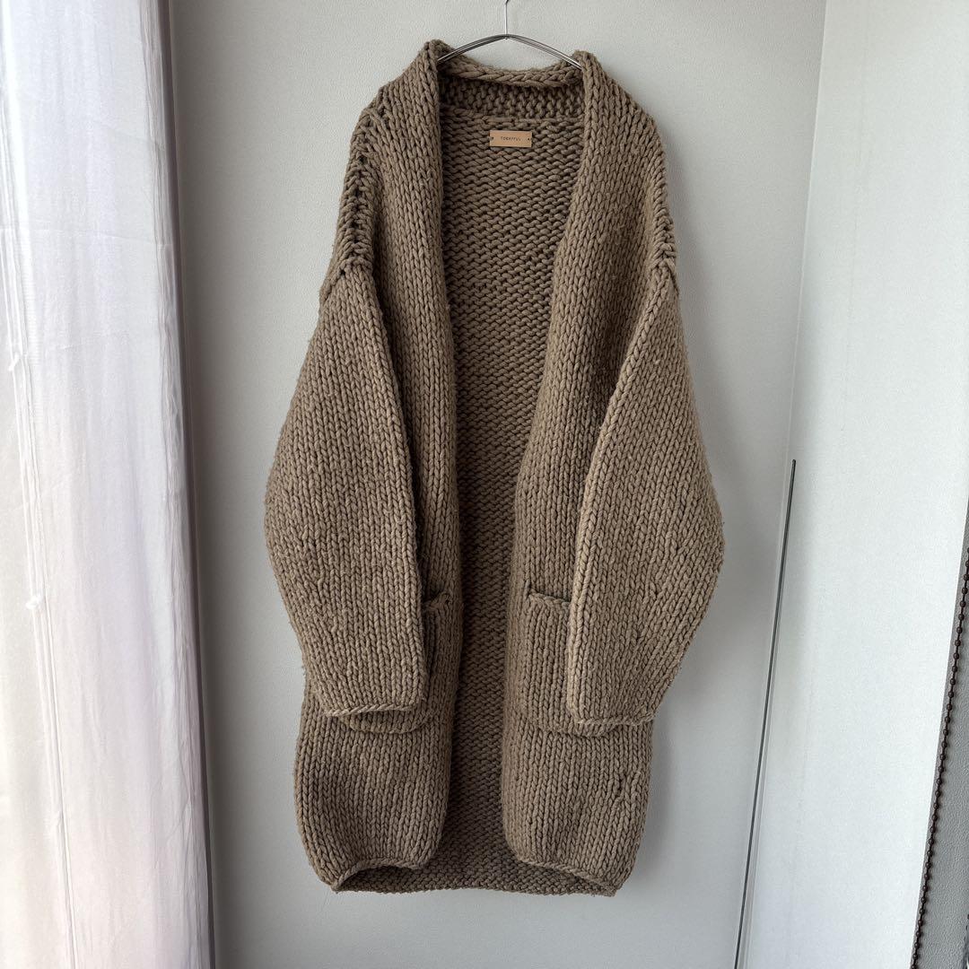 TODAYFUL Beige Knit Long Cardigan