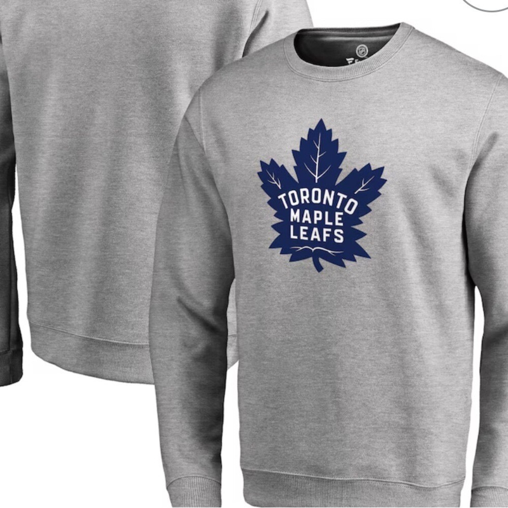 Fanatics Toronto Maple Leafs Gray Sweatshirt Mens M