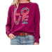 Women's Sundance One Love Sweater Wool Blend Size Large Petite Magenta