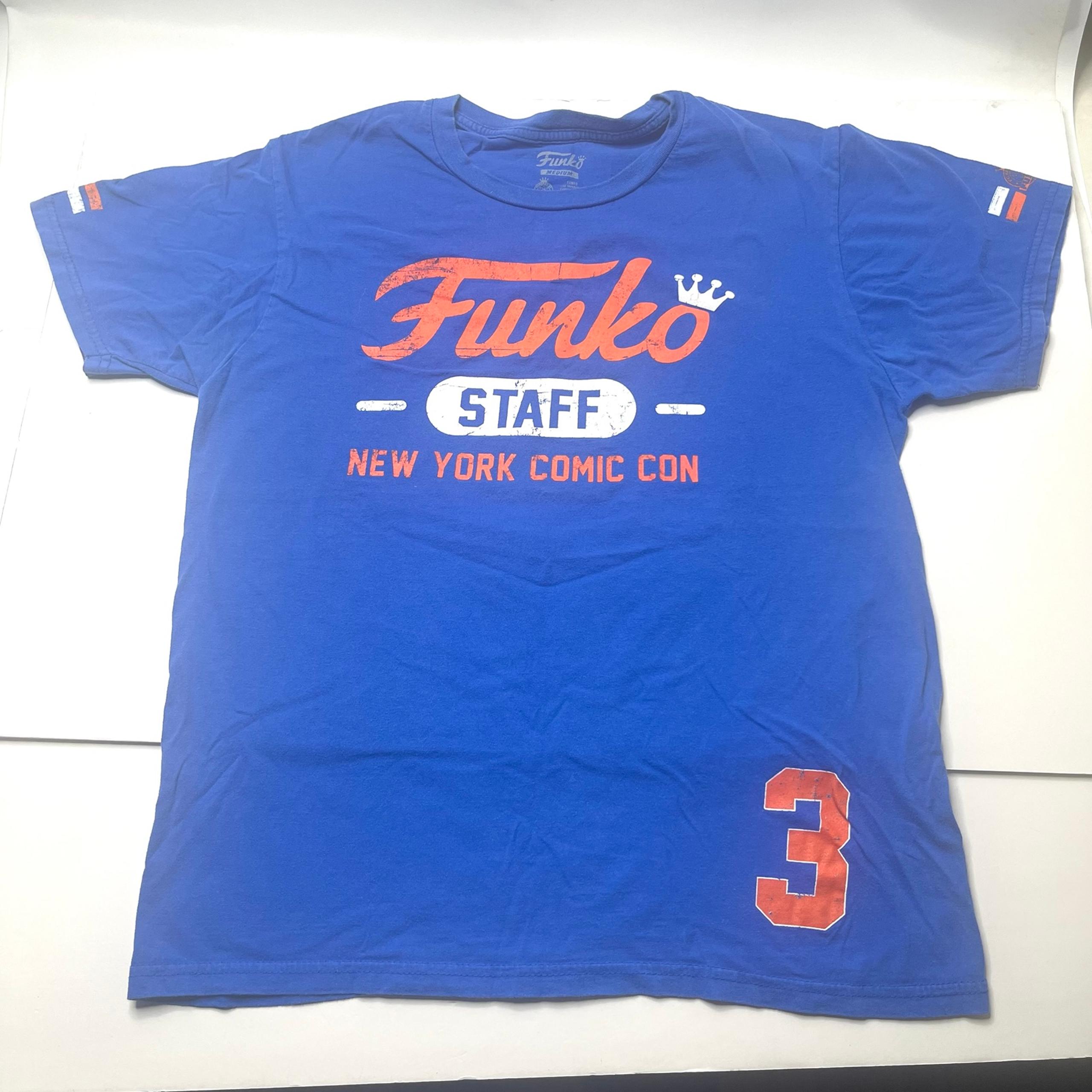 Funko Staff T Shirt - Men’s M Medium - New York Comic Con Blue