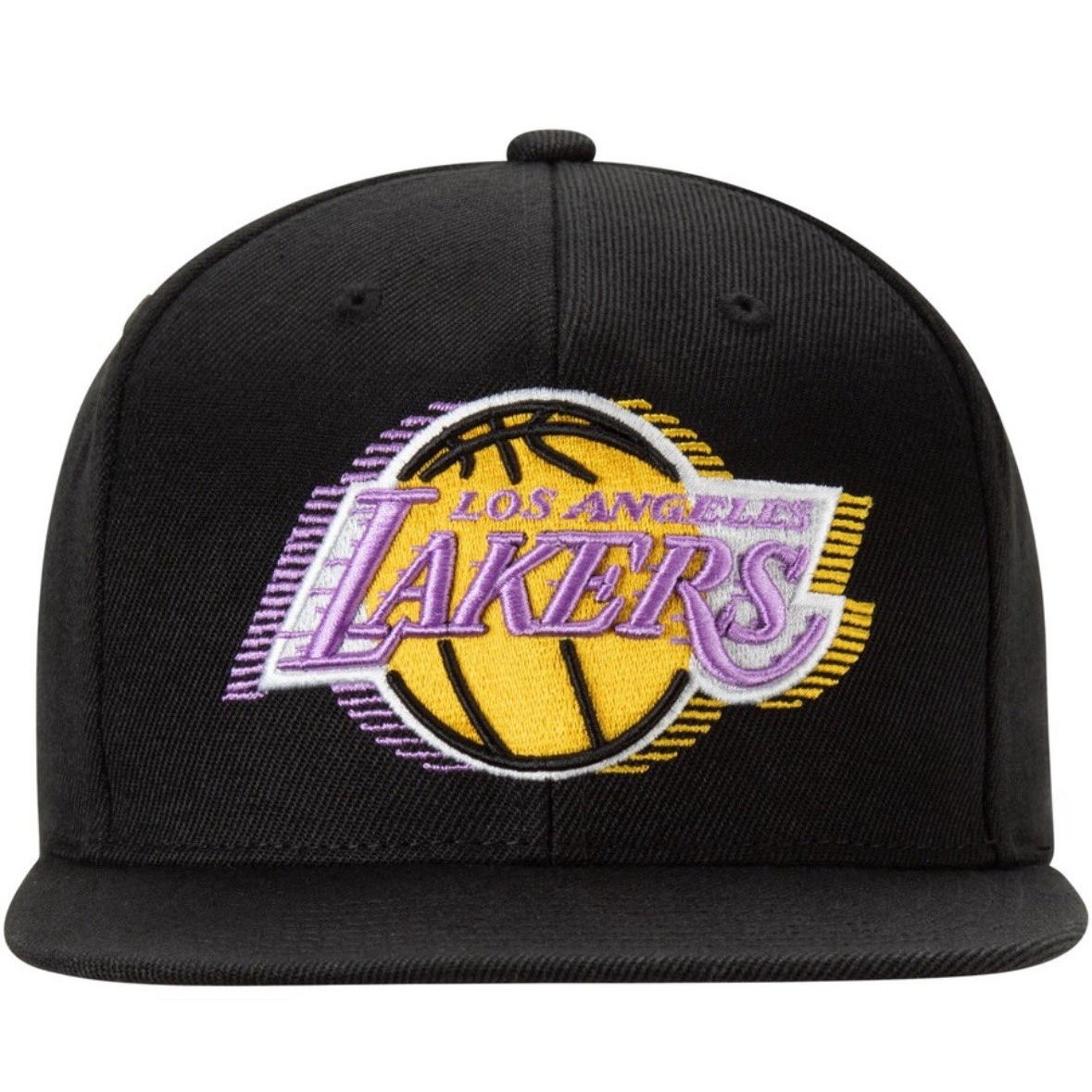 Los Angeles Lakers Black NBA Mitchell & Ness Hat Snapback Cap Men