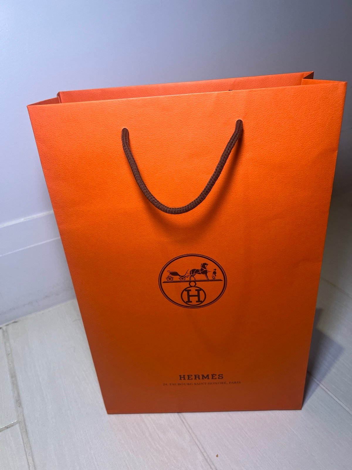 Hermes Gift Bag with Ribbon