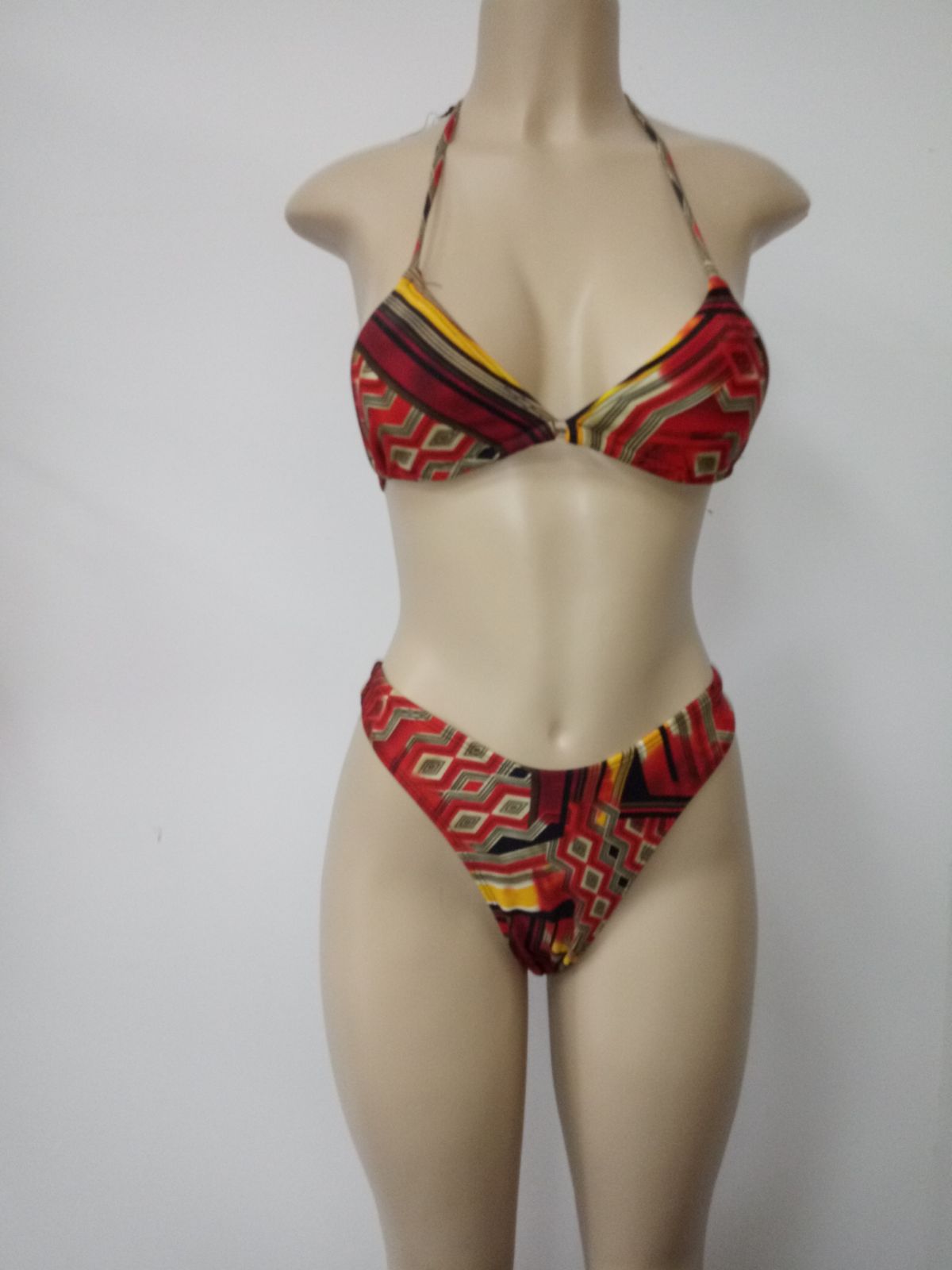 California Waves Printed Bandeau Bikini