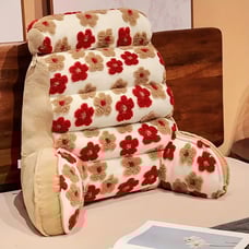 1pc Thick Velvet Flower Pattern High Waist Pillow