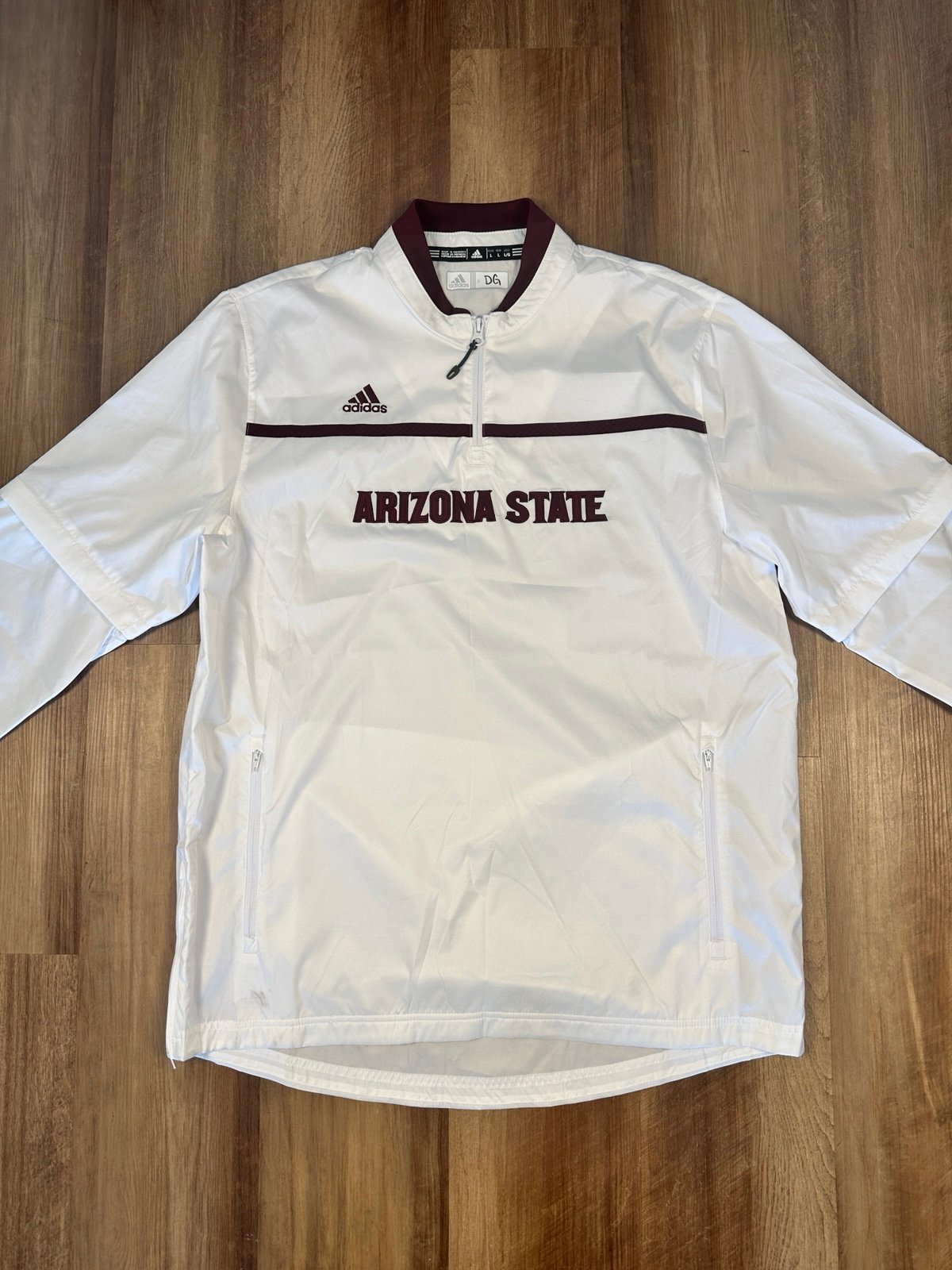 Adidas Arizona State University Windbreaker Size L Player Issued Jacket