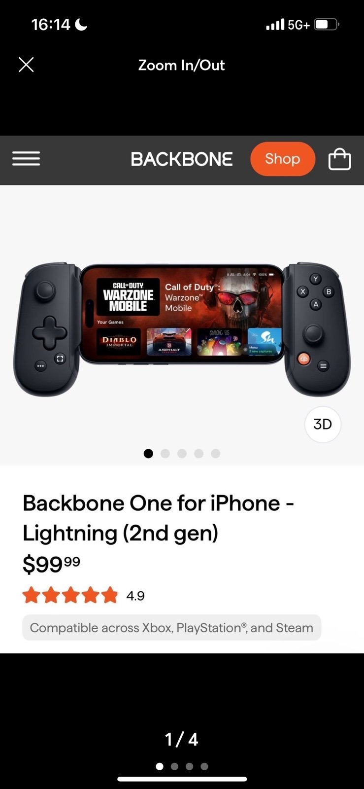 Backbone One for iPhone Lightning (2nd gen)