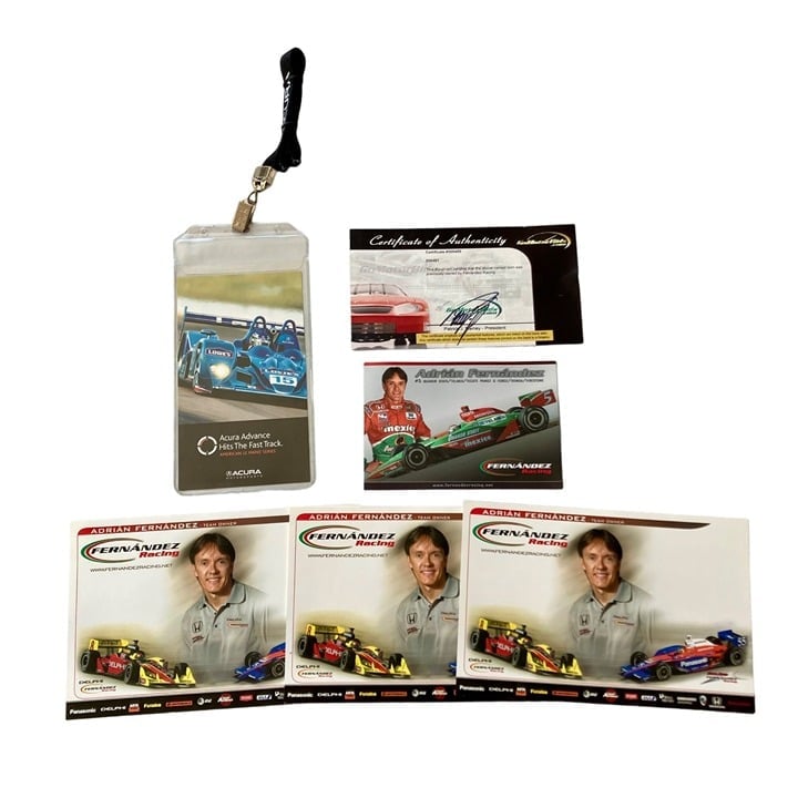 Fernandez Racing Owned Acura Dealership Card/Lanyard American LeMans w/COA