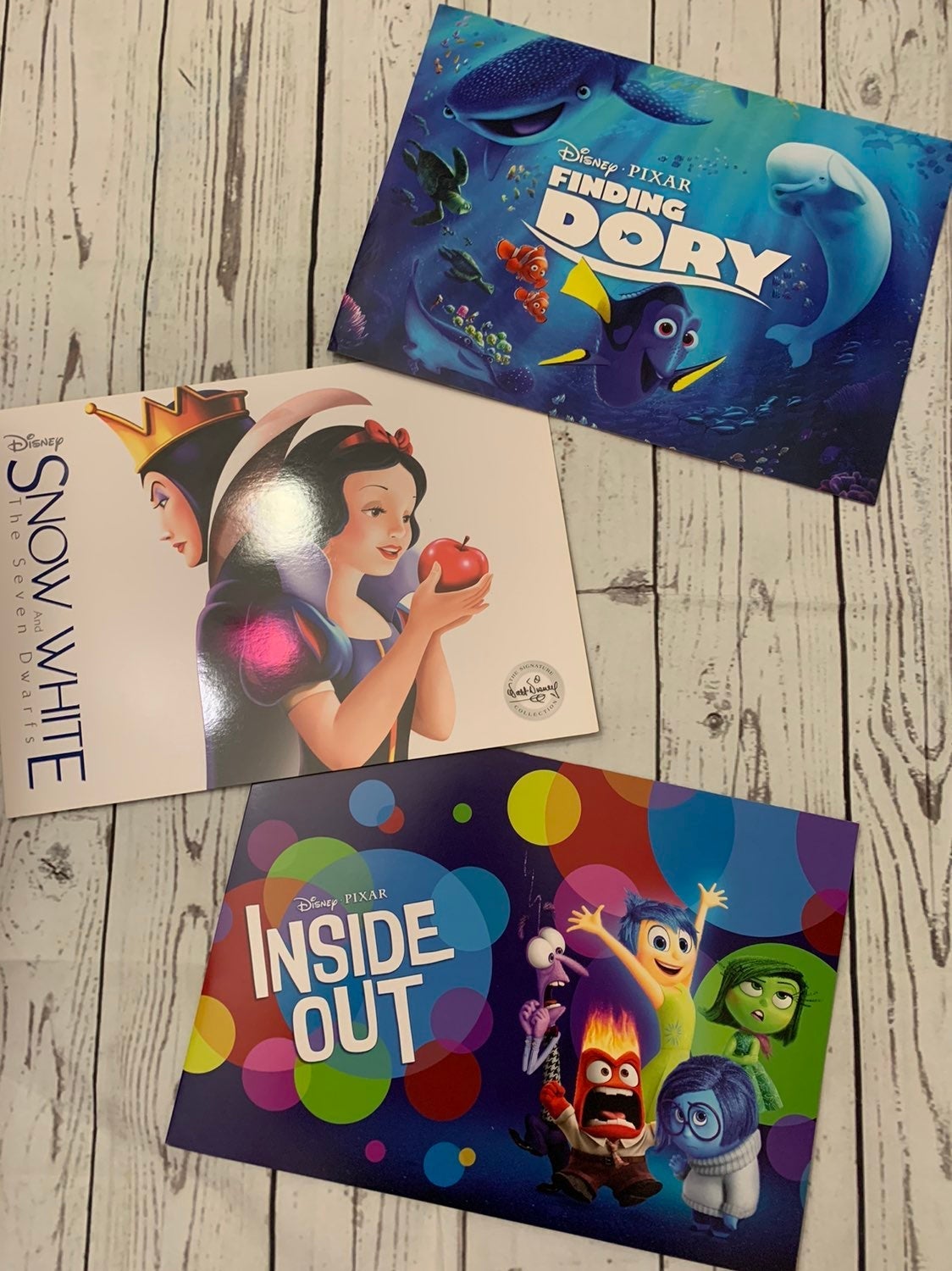 Disney Store Set of 3 Lithographs Sets