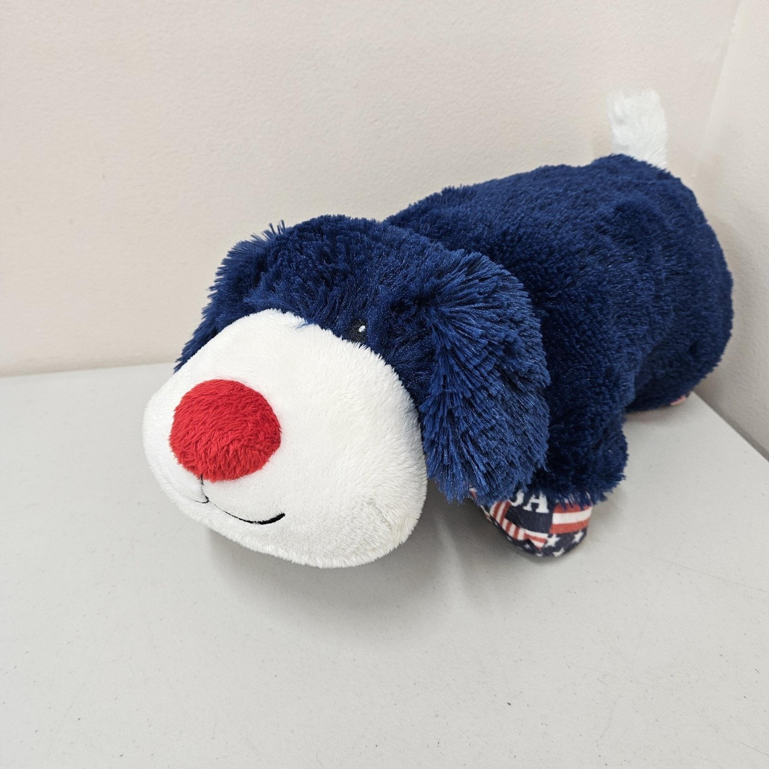 Pillow Pets Plush USA Patriotic Flag Rare Cracker Barrel Puppy Dog Soft