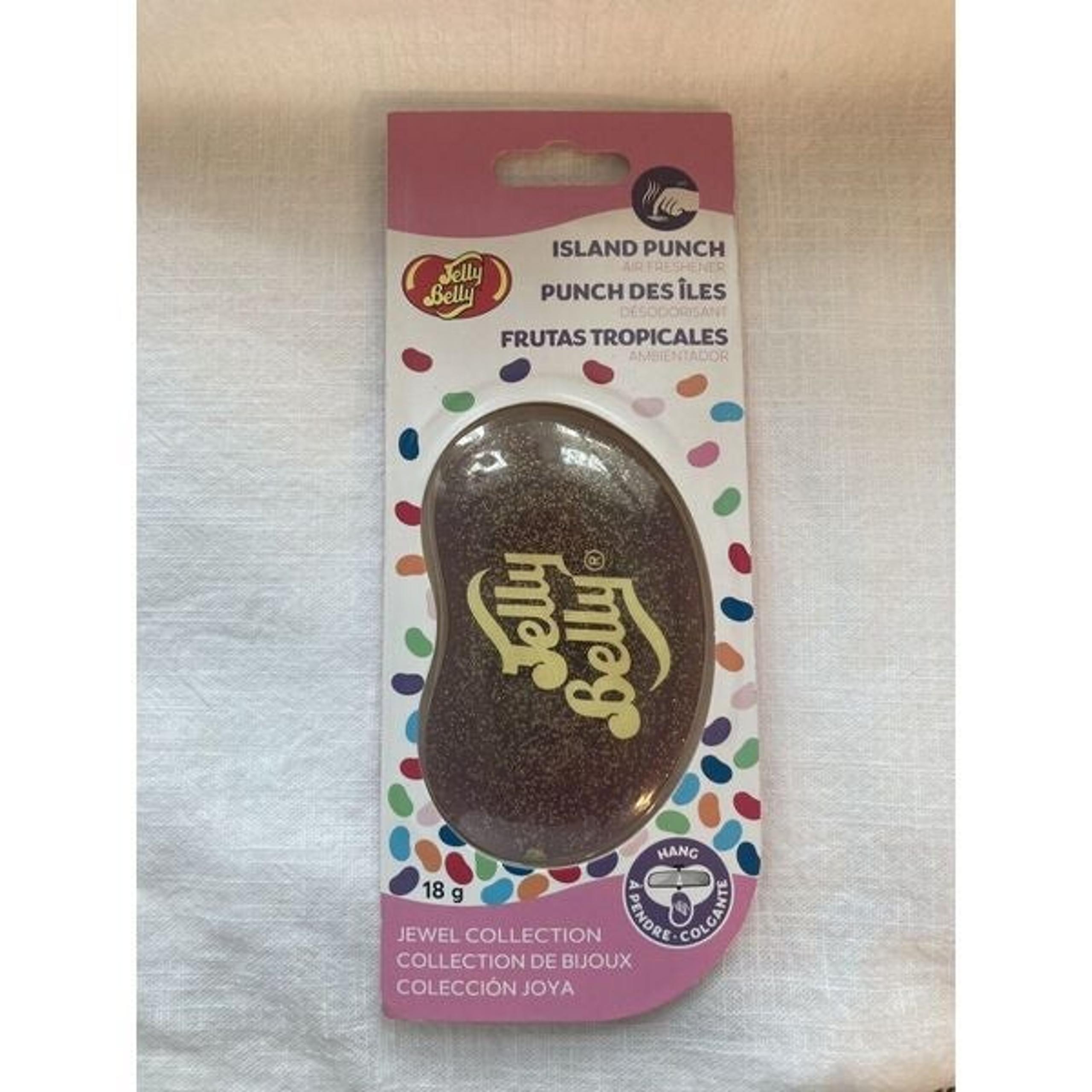 Jelly Belly Fruit Punch  Air Freshener Hanging Jewel Collection NEW