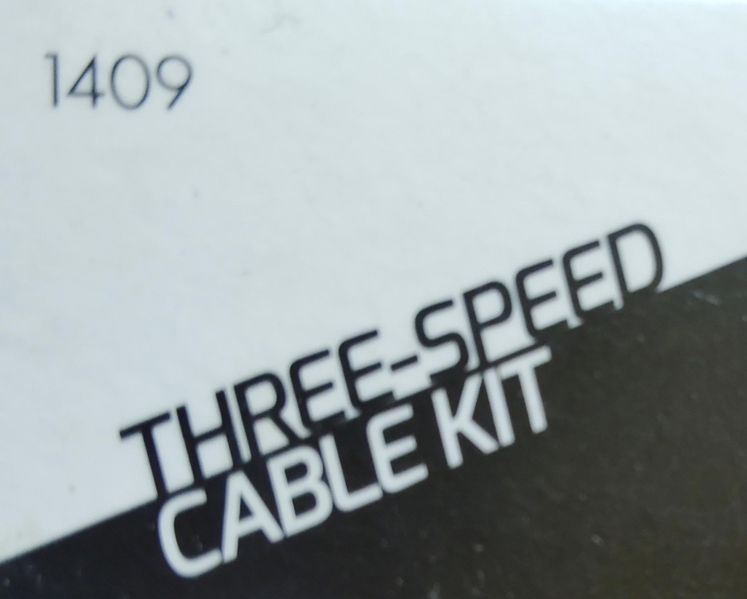 3 Speed Cable Kit