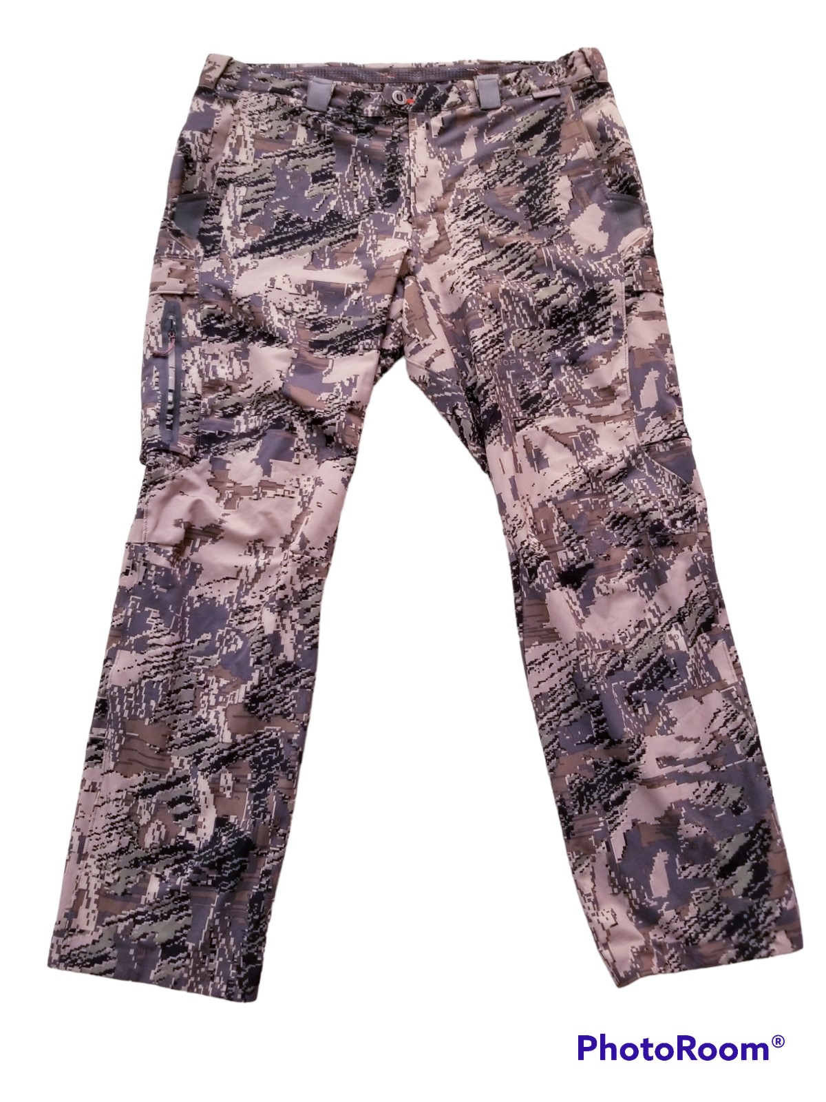 SITKA STRATUS MEN CAMOUFLAGE CARGO PANTS OPTIFADE HUNTING SIZE 40