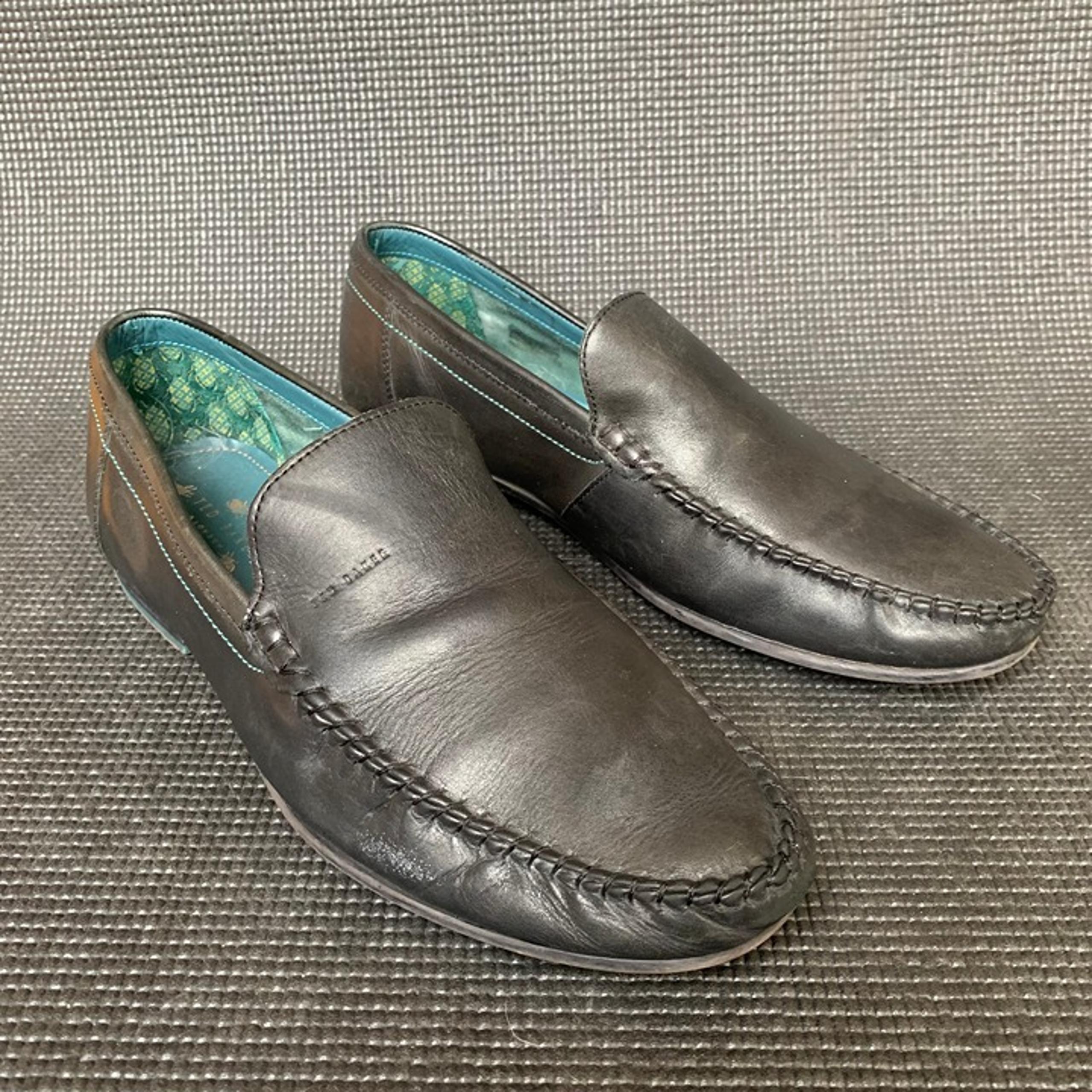 Ted Baker SIMEEN 2 Black Leather Pull On Loafer Men's US11