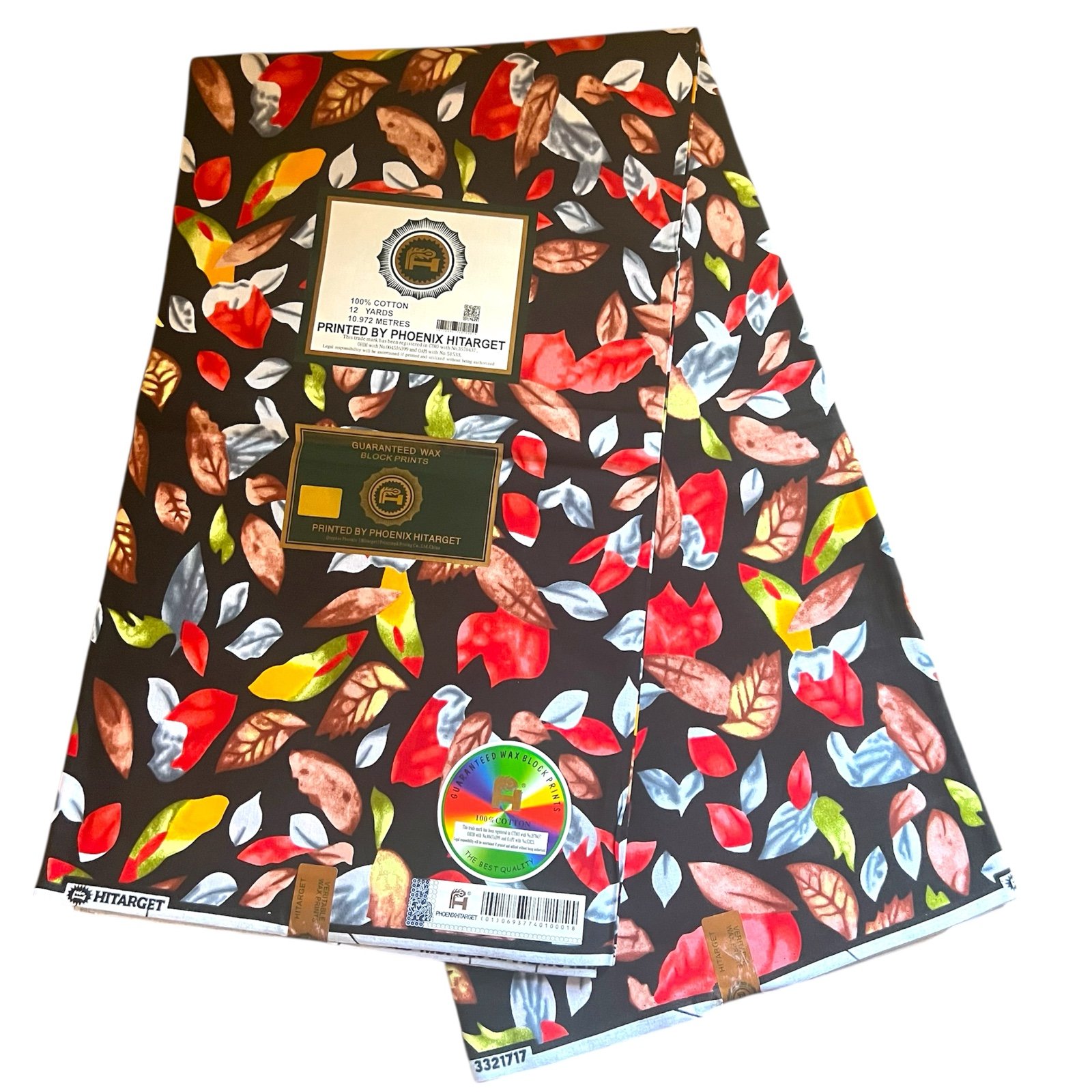 Phoenix Hi Target Wax Block Prints, Multicolor | 6 Yards