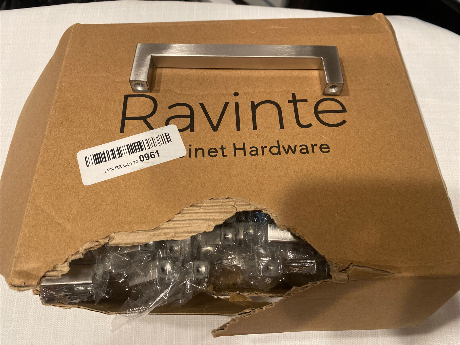 Ravinte Brushed Nickel Cabinet Handles 35 Pack 5 inch center hole to center hol