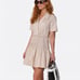 Self Portrait Beige Trench Mini Dress