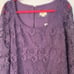 Maeve Lilac Embroidered Lace Mini Dress | Size 12