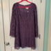 Maeve Lilac Embroidered Lace Mini Dress | Size 12