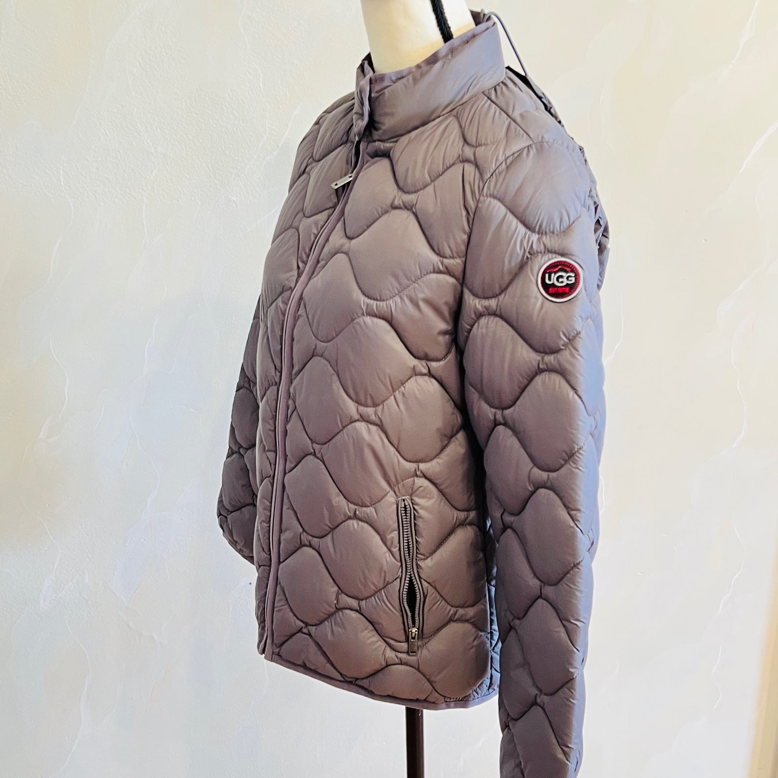 UGG Packable Quilted Jacket SELDA Size S Dark Grey NWT on sale