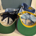 Lot Of 4 UCLA Bruins Stitched Bruins Bear Blue Fitted + Snapback Hats Vtg